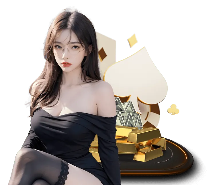 Các lá bài Baccarat đang được chia trên bàn chơi